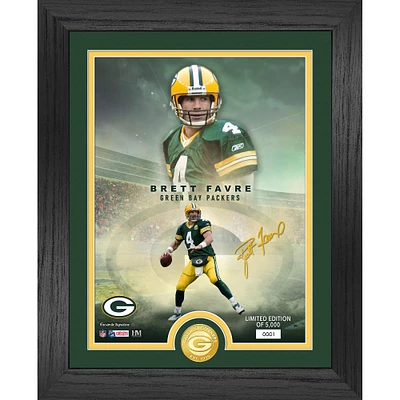 Highland Mint Brett Favre Green Bay Packers 13" x 16" Bronze Coin Photo Mint