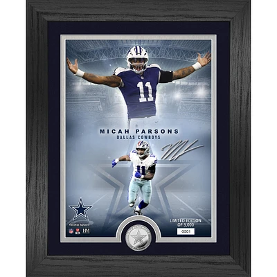 Highland Mint Micah Parsons Dallas Cowboys 13" x 16" Bronze Coin Photo Mint