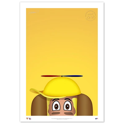 Cleveland Guardians Mustard 24" x 36" Mascot Limited Edition Fine Art Print