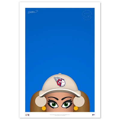 Cleveland Guardians Onion 24" x 36" Mascot Limited Edition Fine Art Print