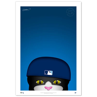 Tampa Bay Rays DJ Kitty 14" x 20" Mascot Limited Edition Fine Art Print