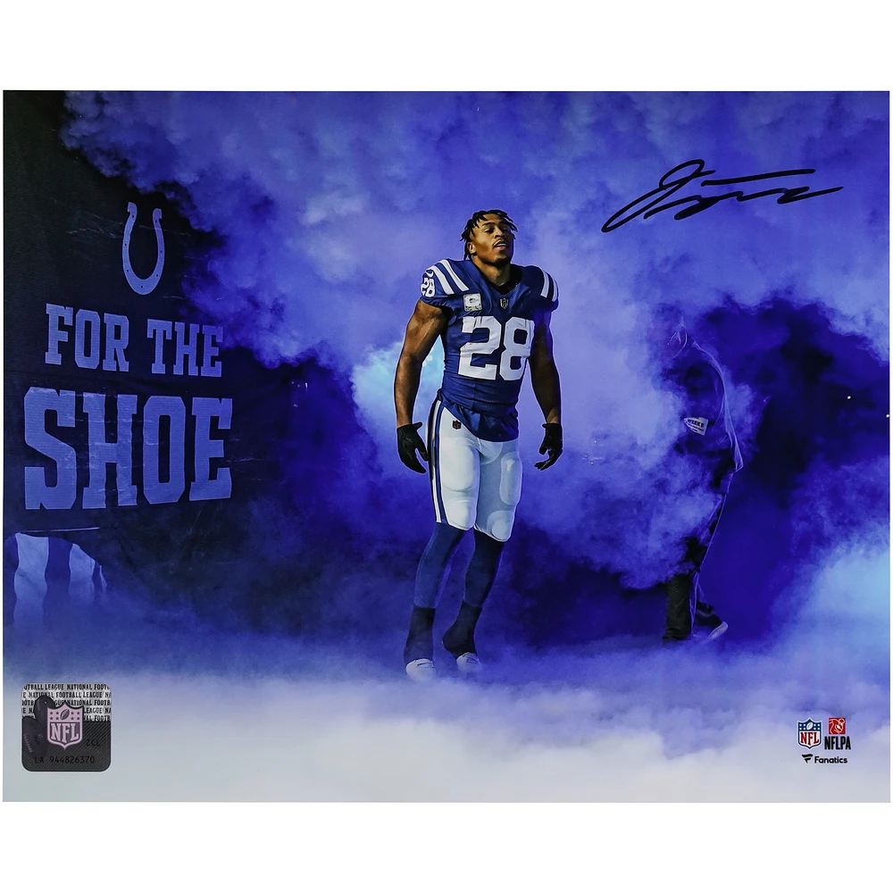Jonathan Taylor Indianapolis Colts Autographed 8" x 10" Smoke Entrance Photograph