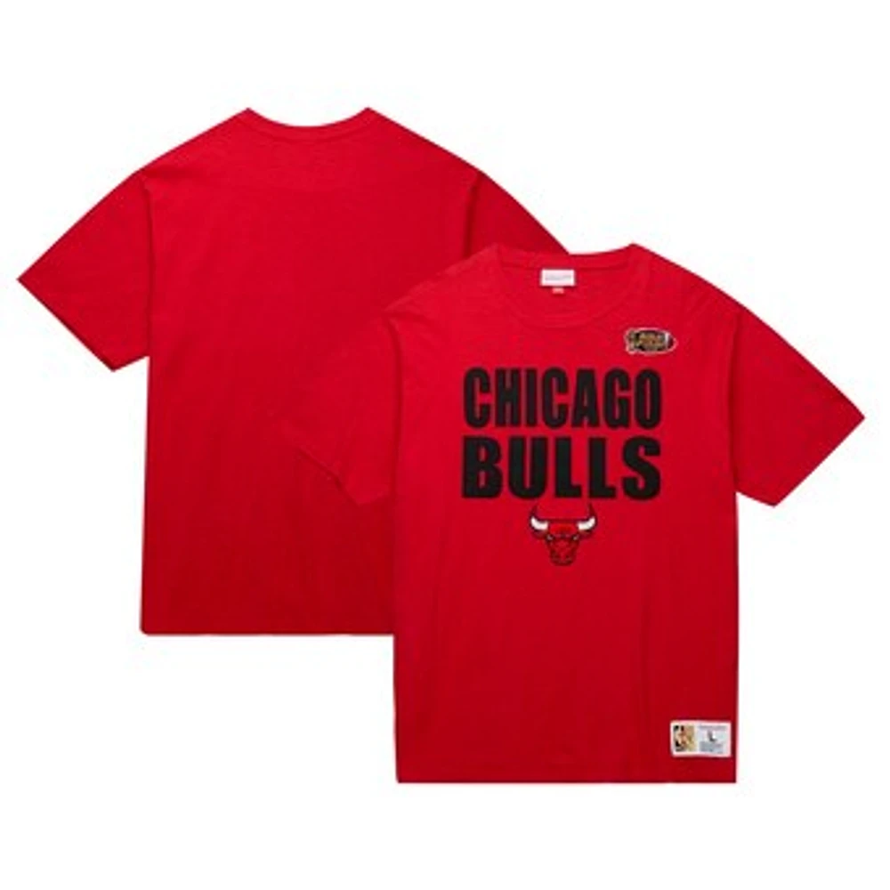 Men's Mitchell & Ness Red Chicago Bulls Hardwood Classics Legendary Slub T-Shirt