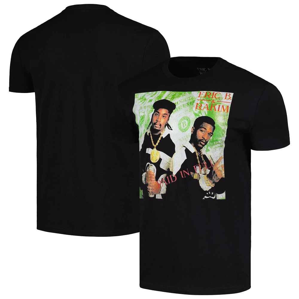 Men's Black Eric B. & Rakim Paid Full T-Shirt