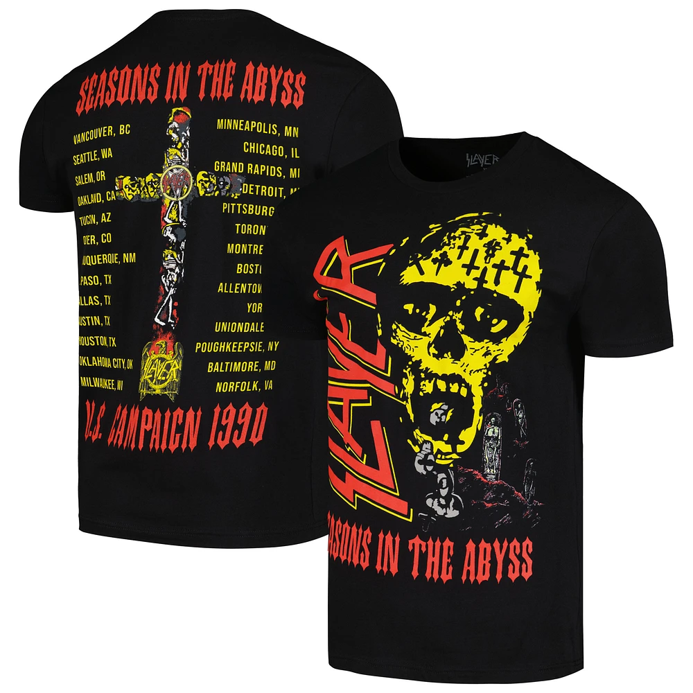 Men's Black Slayer Sia Graphic Tour T-Shirt