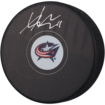 Adam Fantilli Columbus Blue Jackets Autographed Hockey Puck
