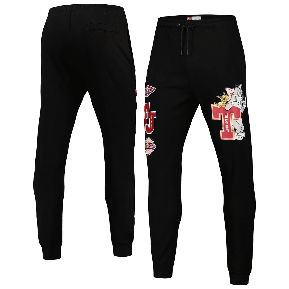 Men's Freeze Max Black Tom and Jerry University Jogger Pants