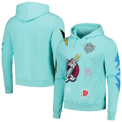 Unisex Freeze Max Bugs Bunny Mint Looney Tunes Neon Scream Pullover Hoodie