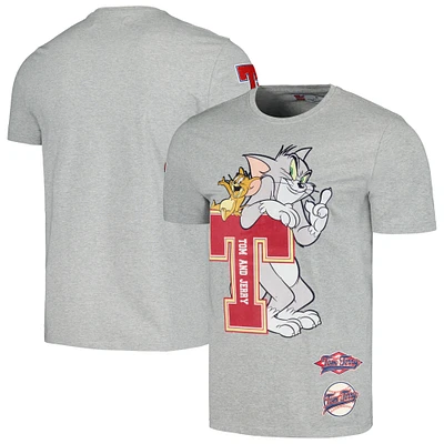Unisex Freeze Max Heather Gray Tom and Jerry University T-Shirt