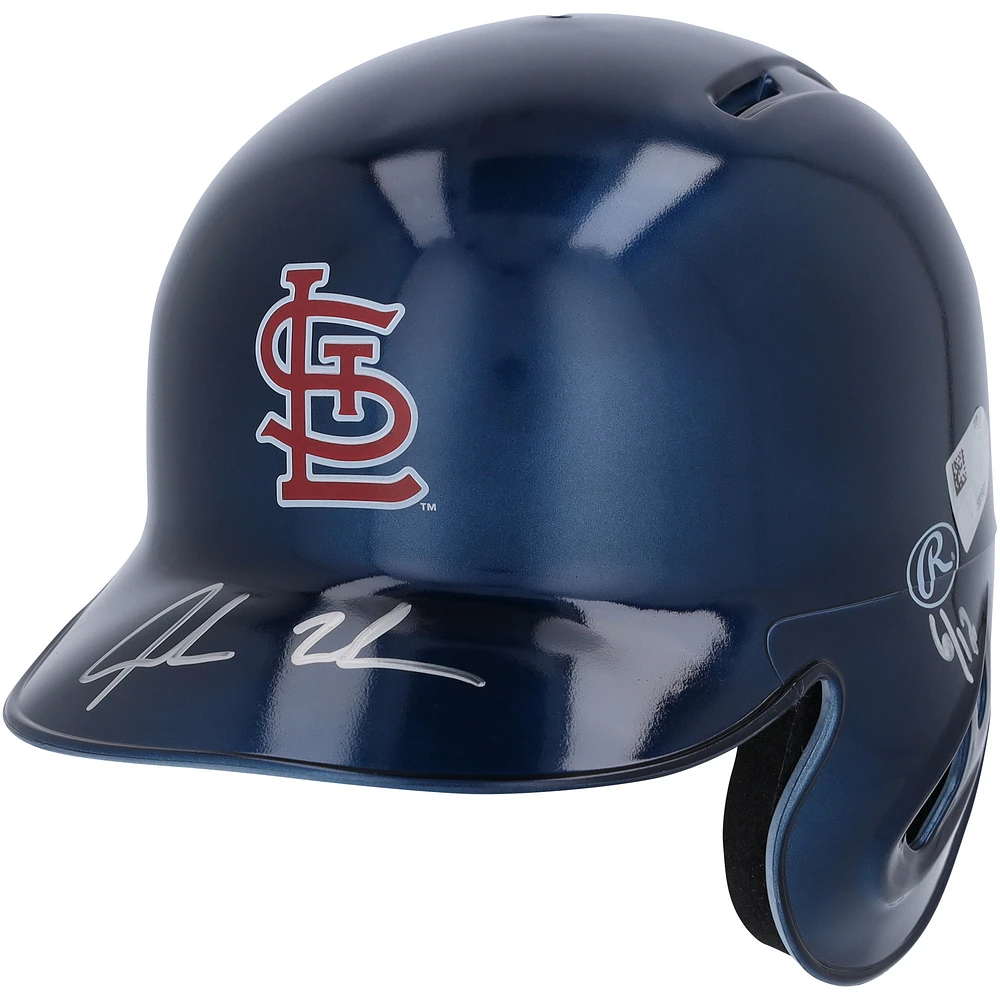 Limited Edition of 12: Jordan Walker St. Louis Cardinals Autographed Rawlings Mini Helmet