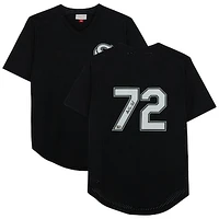 Carlton Fisk Chicago White Sox Autographed Black Mitchell & Ness Authentic Batting Practice Jersey