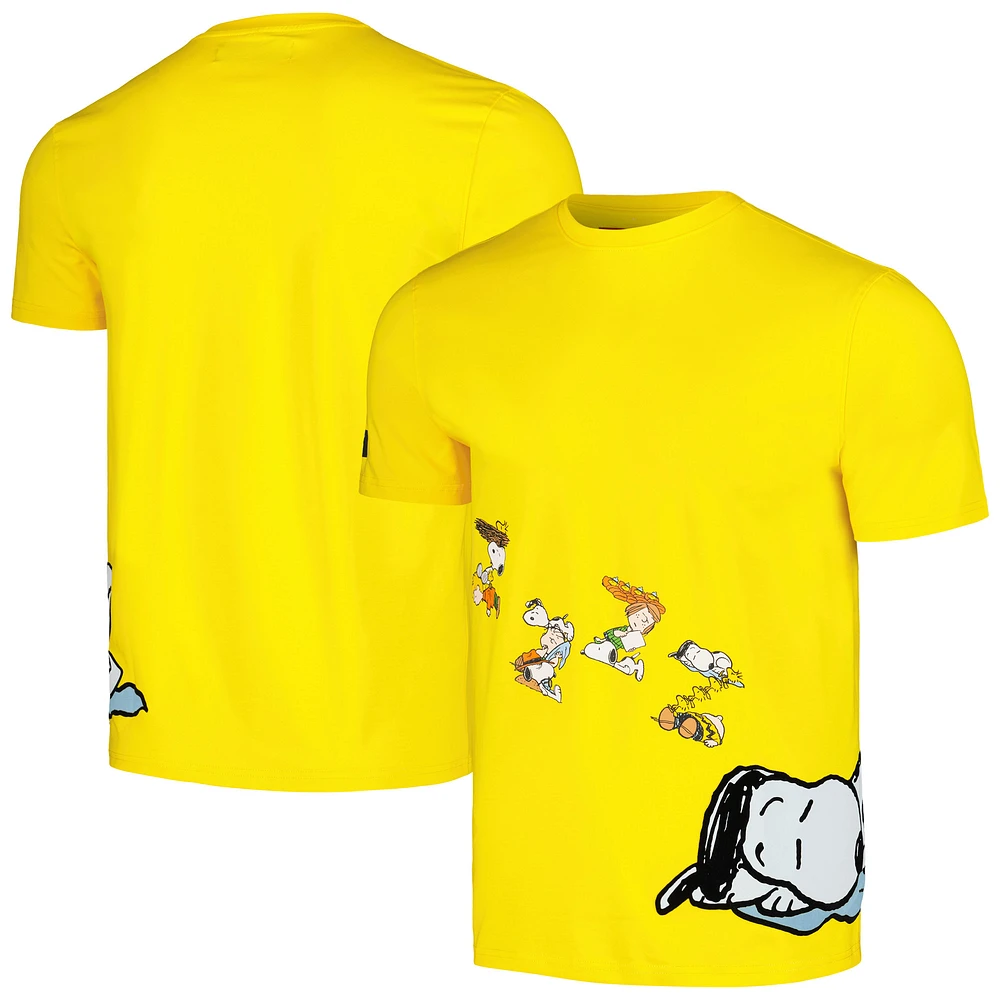 Unisex Freeze Max Yellow Peanuts Squad Sleep T-Shirt