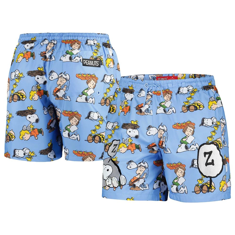 Unisex Freeze Max Blue Peanuts Squad Sleep Shorts