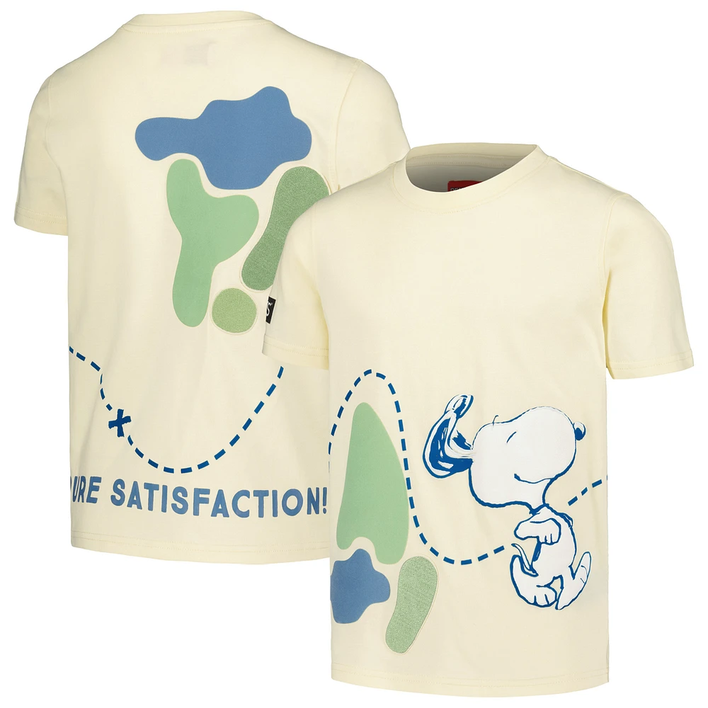 Youth Freeze Max Cream Peanuts Snoopy Map T-Shirt
