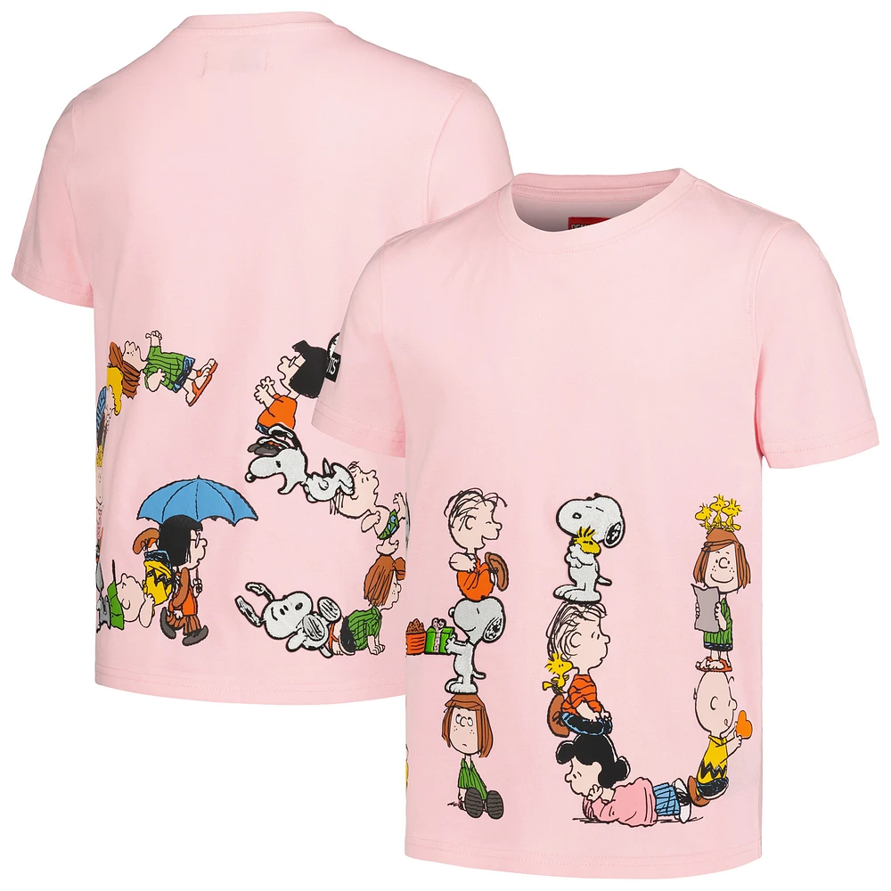 Youth Freeze Max Pink Peanuts Hugs Squad T-Shirt