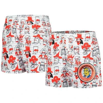 Youth Freeze Max White The Simpsons Bart School Doodles Shorts