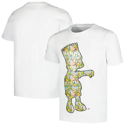 Youth Freeze Max Bart Simpson White The Simpsons Postcards T-Shirt