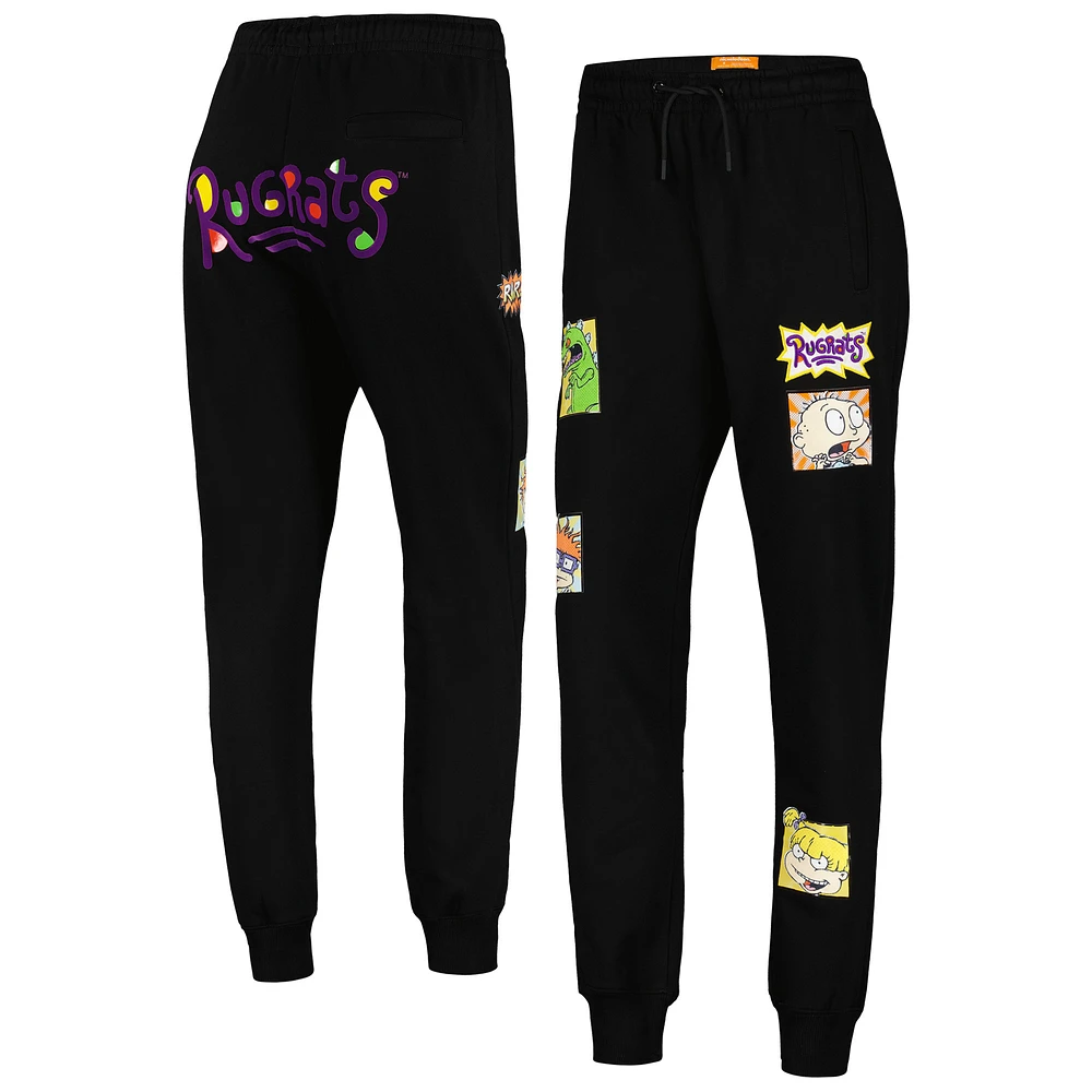 Women's Freeze Max Black Rugrats Comic Strip Jogger Pants