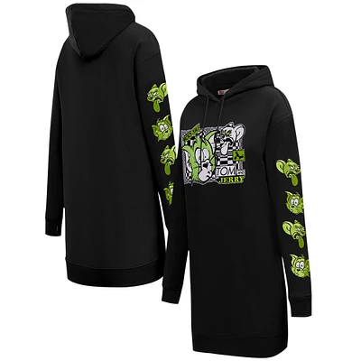 Women's Freeze Max Black Tom and Jerry Trippy Hoodie Dress