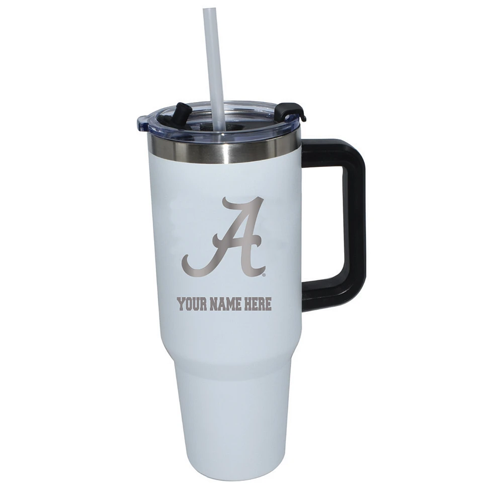 The Memory Company Alabama Crimson Tide Personalized White 40oz. Colossal Tumbler
