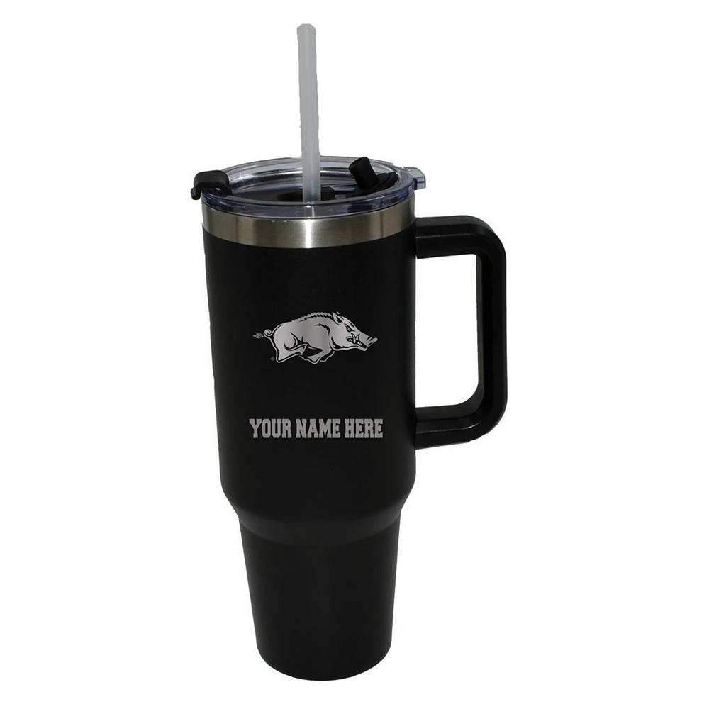 The Memory Company Arkansas Razorbacks Personalized Black 40oz. Colossal Tumbler