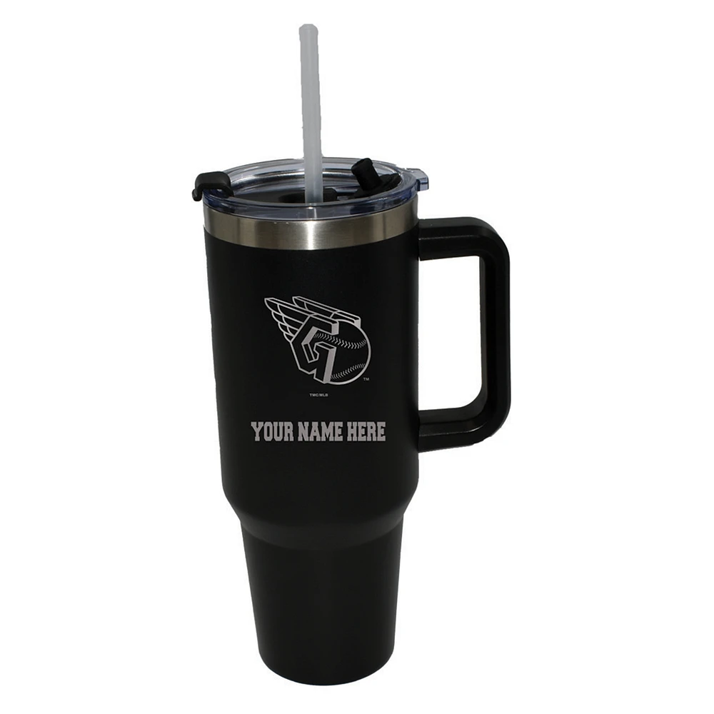 The Memory Company Cleveland Guardians Personalized Black 40oz. Colossal Tumbler