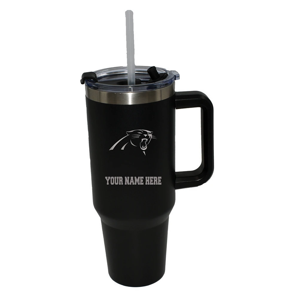 The Memory Company Carolina Panthers Personalized Black 40oz. Colossal Tumbler