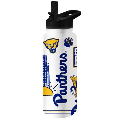 Pitt Panthers 2023 Backyard Brawl 34oz. Quencher Bottle