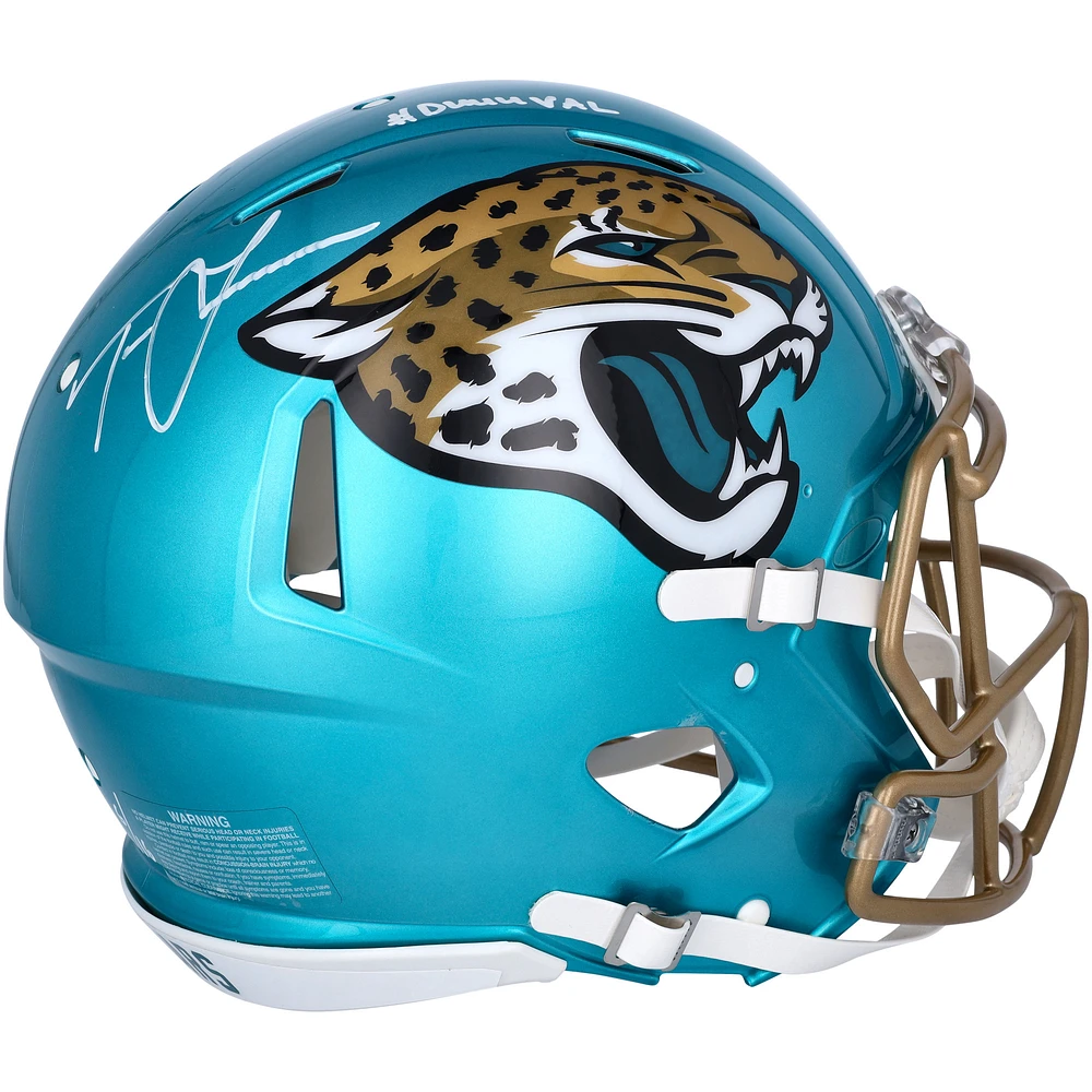 Limited Edition of 16: Trevor Lawrence Jacksonville Jaguars Autographed Riddell Authentic Helmet with Inscription