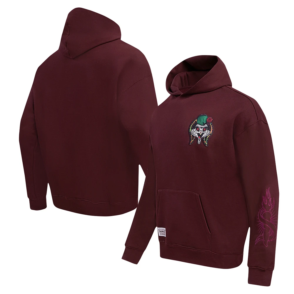 Unisex Freeze Max Maroon Looney Tunes Lola Bunny Día De Los Muertos Pullover Hoodie