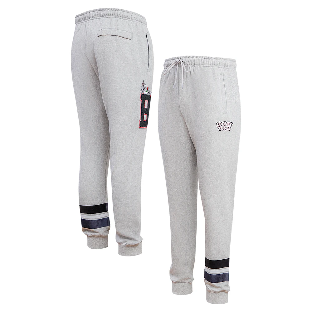 Men's Freeze Max Bugs Bunny Heather Gray Looney Tunes Varsity Jogger Pants