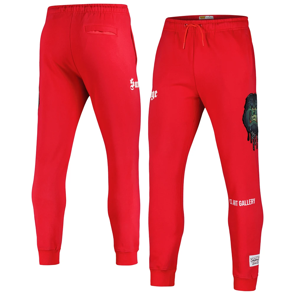 Men's Freeze Max Red Looney Tunes Taz Savage Jogger Pants