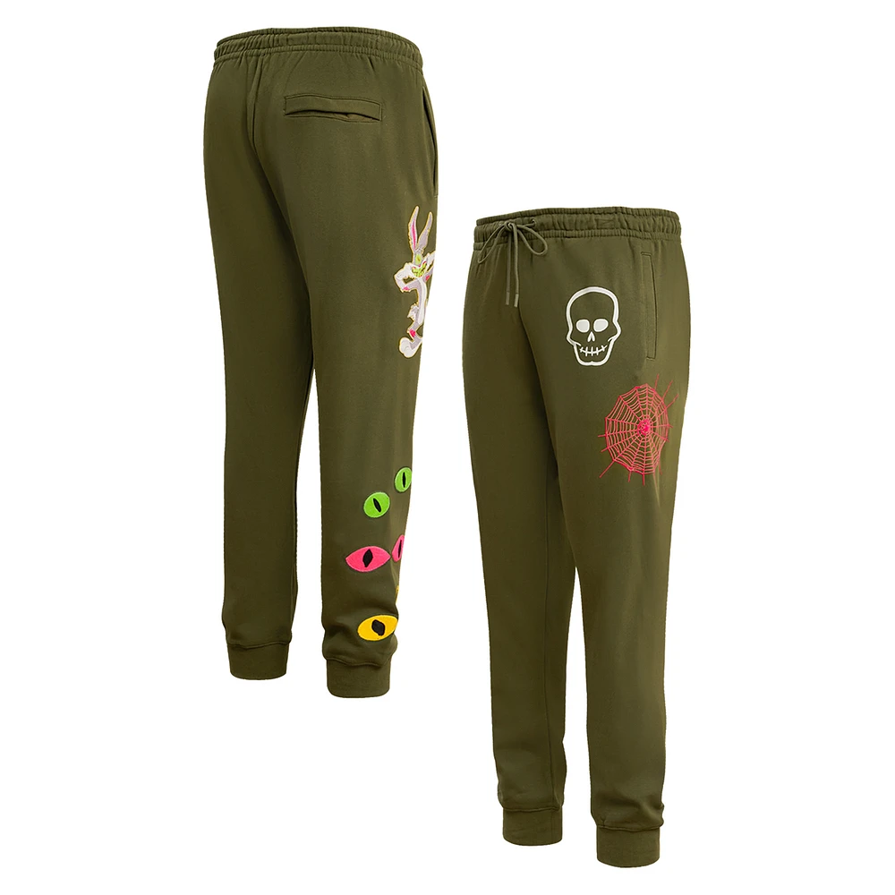Men's Freeze Max Olive Looney Tunes Bugs Boogey Jogger Pants