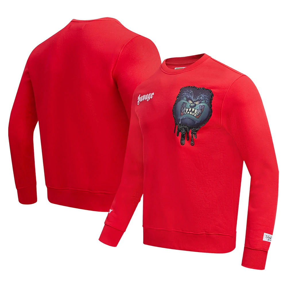 Unisex Freeze Max Red Looney Tunes Taz Savage Horror Pullover Sweatshirt