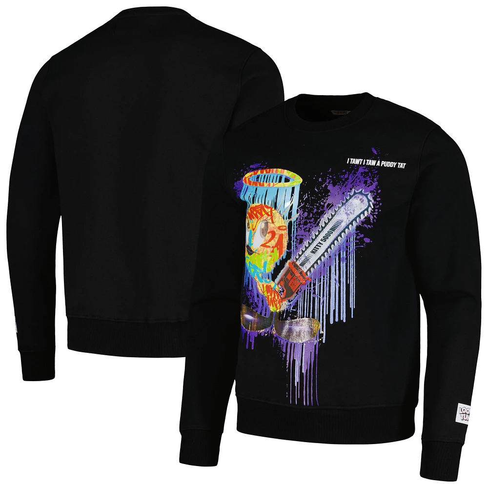 Unisex Freeze Max Looney Tunes Tweety Bird Splatter Horror Pullover Sweatshirt