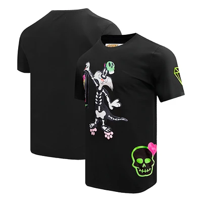 Unisex Freeze Max Black Looney Tunes Sylvester T-Shirt