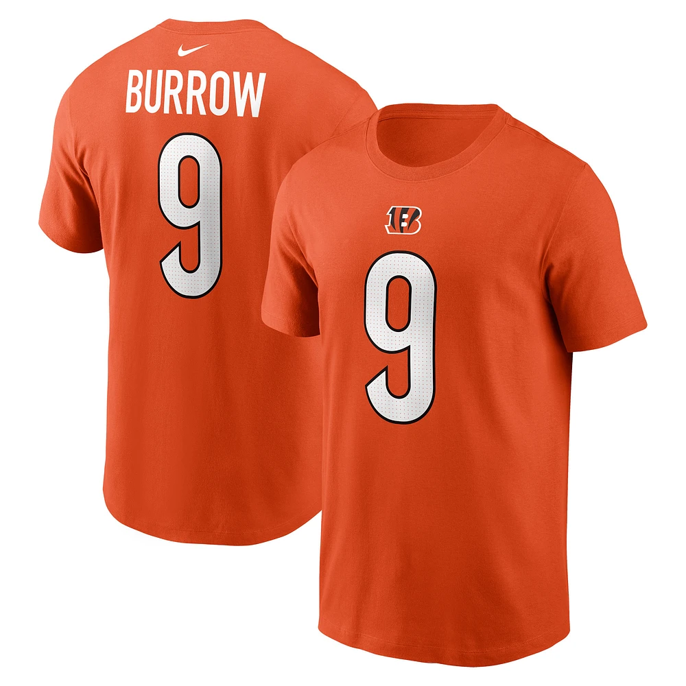 Men's Nike Joe Burrow Cincinnati Bengals Player Name & Number T-Shirt