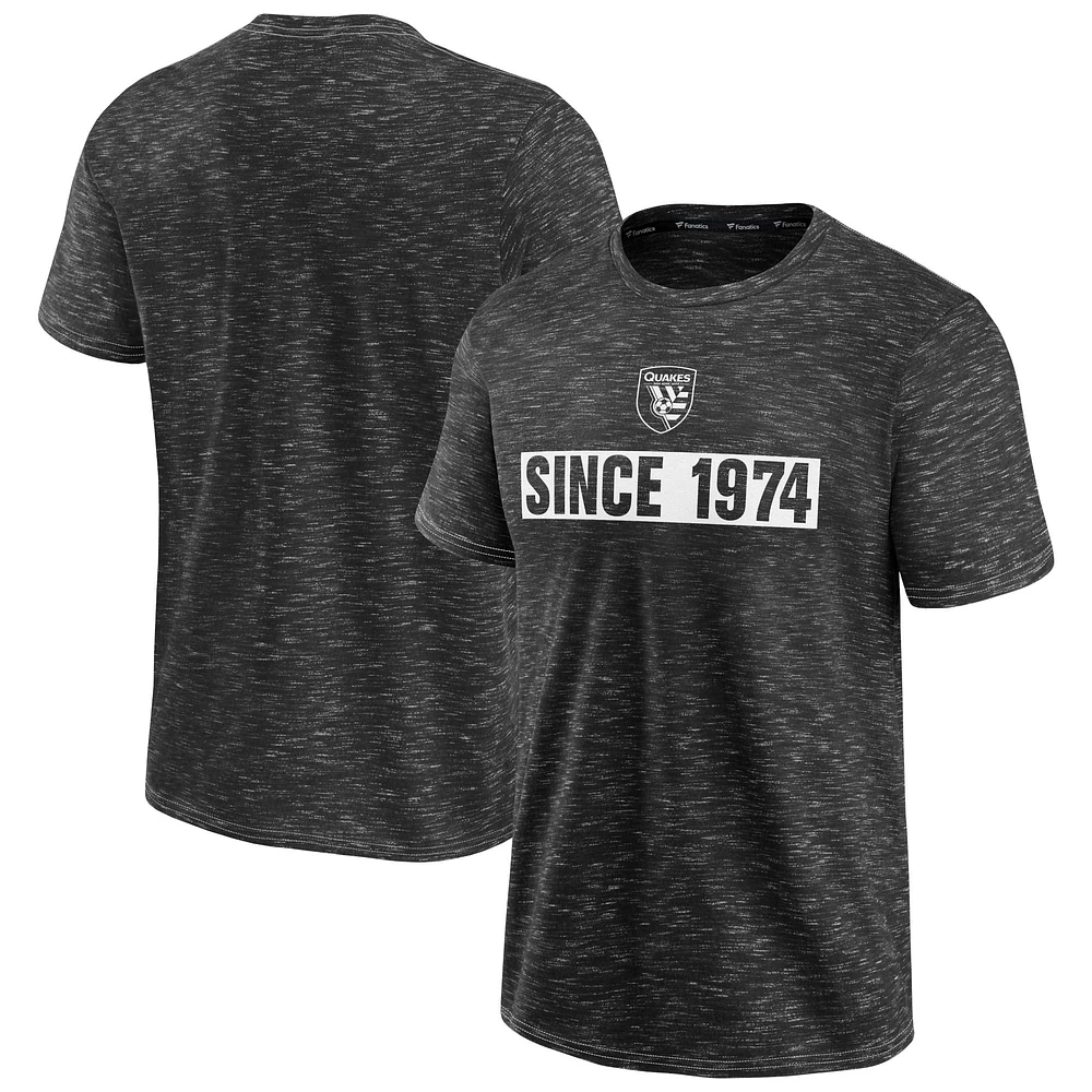 Men's Fanatics Charcoal San Jose Earthquakes T-Shirt