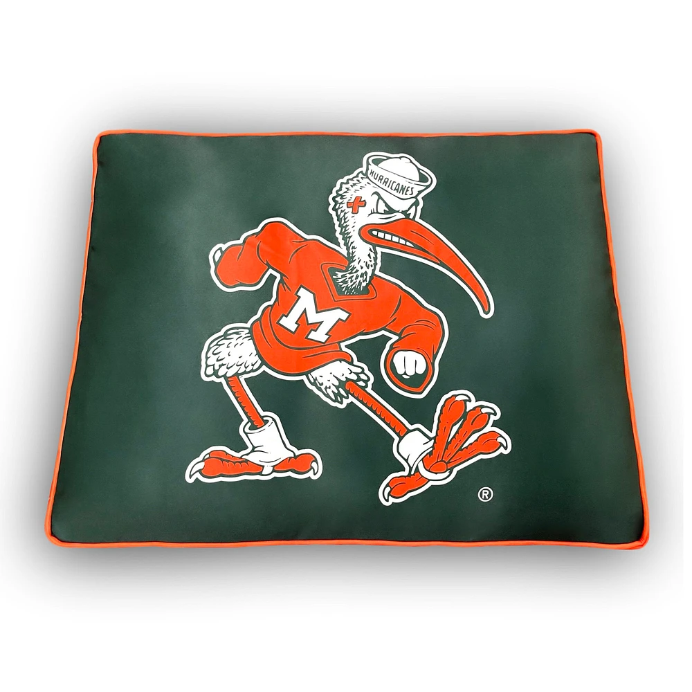 Miami Hurricanes 26" x 34" Pillow Top Pet Bed