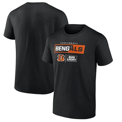 Men's Black Cincinnati Bengals NFL x Bud Light T-Shirt