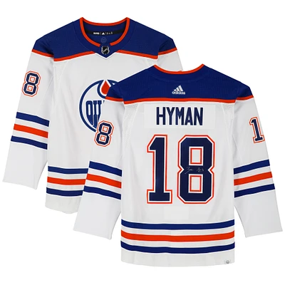 Zach Hyman Edmonton Oilers Autographed Royal White Authentic Jersey