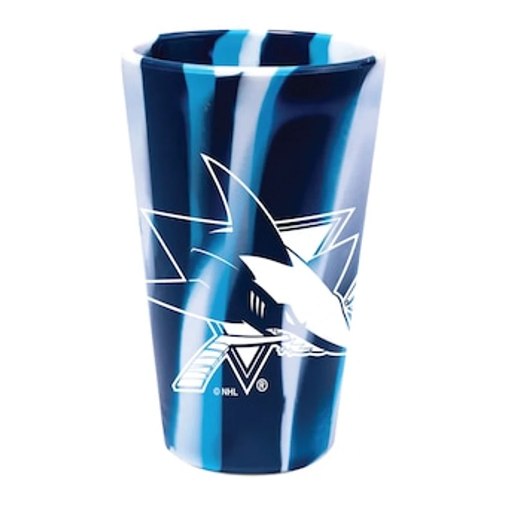 WinCraft San Jose Sharks 16oz. Fashion Silicone Pint Glass