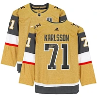 William Karlsson Vegas Golden Knights Autographed Gold Adidas Authentic Jersey with 2023 Stanley Cup Final Patch