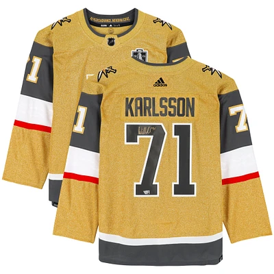 William Karlsson Vegas Golden Knights Autographed Gold Adidas Authentic Jersey with 2023 Stanley Cup Final Patch