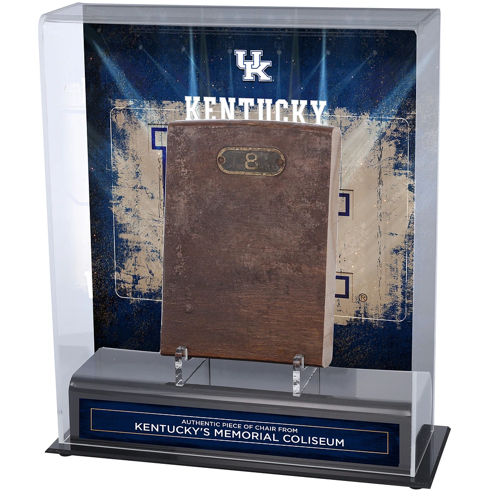 Fanatics Authentic Kentucky Wildcats Sublimated Display Case with Piece of Memorial Coliseum Seat Number