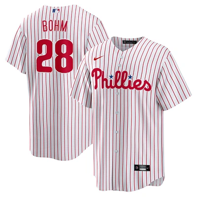 Men's Nike Alec Bohm White Philadelphia Phillies Replica Player Jersey