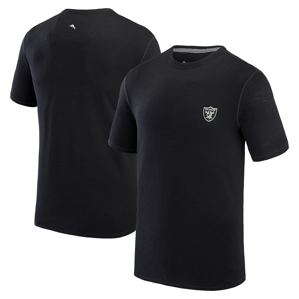Men's Tommy Bahama Black Las Vegas Raiders Bali Beach T-Shirt