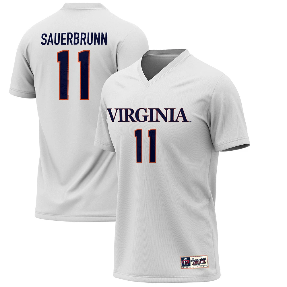 Men's GameDay Greats Becky Sauerbrunn White Virginia Cavaliers Lightweight Alumni Soccer Jersey