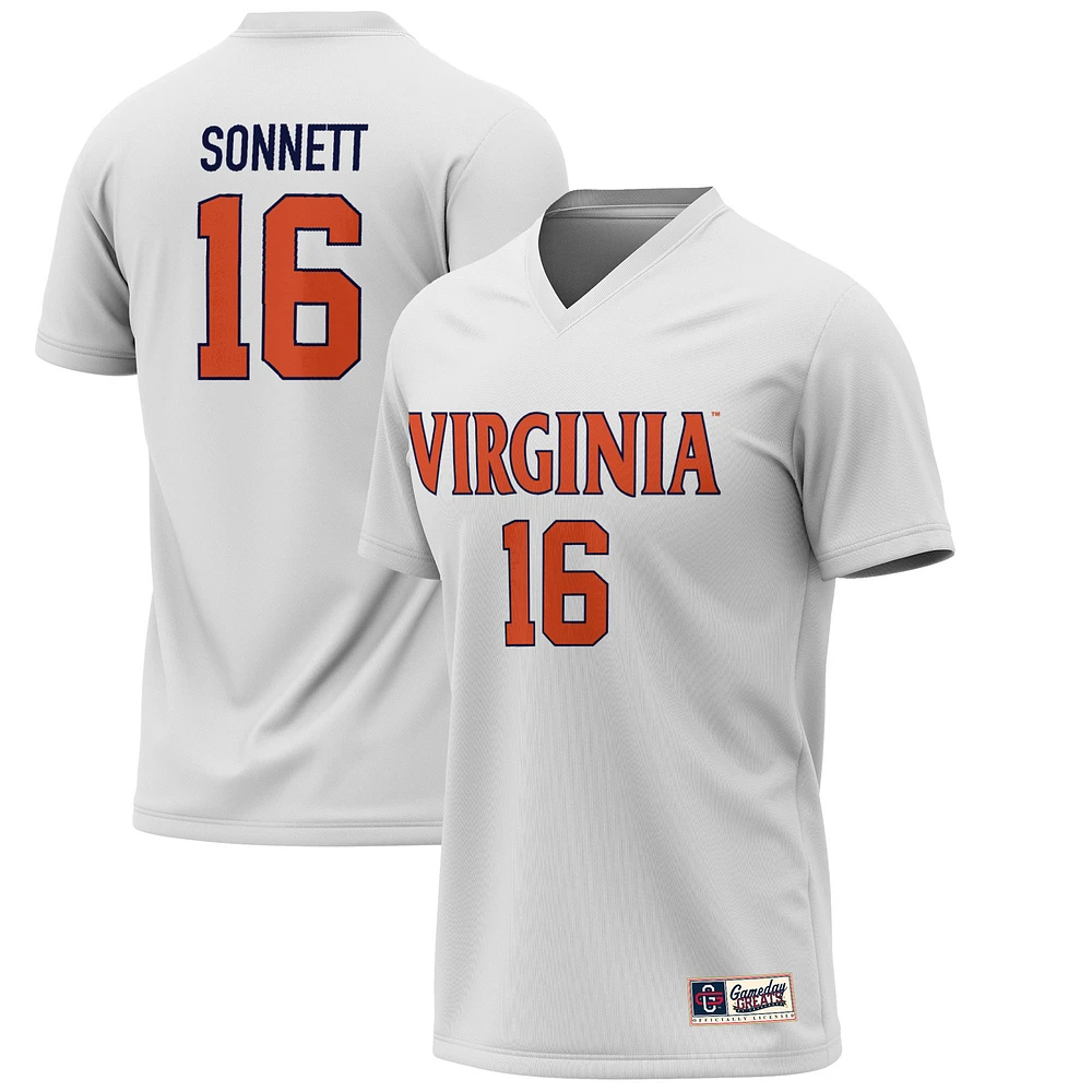 Youth GameDay Greats Emily Sonnett White Virginia Cavaliers Lightweight Alumni Soccer Jersey