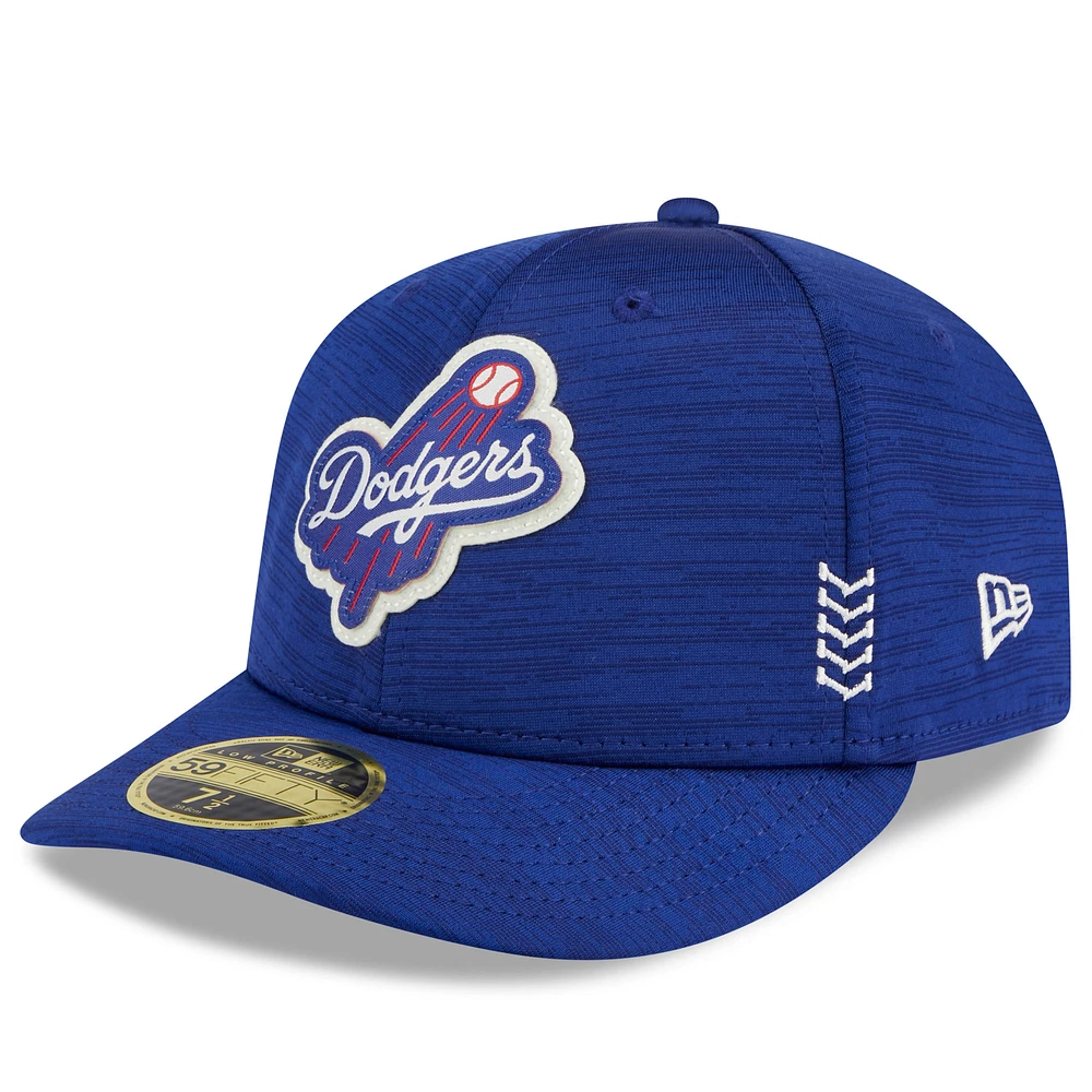 Men's New Era Royal Los Angeles Dodgers Clubhouse Low Profile 59FIFTY Fitted Hat